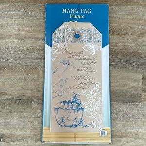 NWT hang tag plaque may your home know joy —— see description